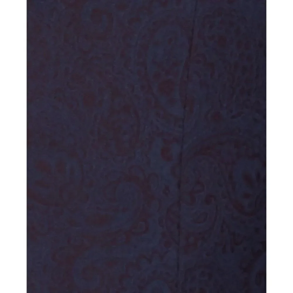 NWT Ryan Seacrest Distinction Jacket/Coat 42L Burgundy Navy Paisley modern fit - Picture 4 of 4